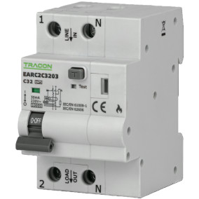 Oblúková ochrana EARC2B1003 kombi B10A 0,03A AFDD