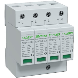 Prepäťová ochrana (ESPD1+2-12,5-4p) 12,5kA Tr.