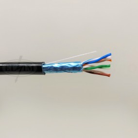 Kábel FTP Cat.5e (4x2x0,5) drôt VONKAJSY /čierny