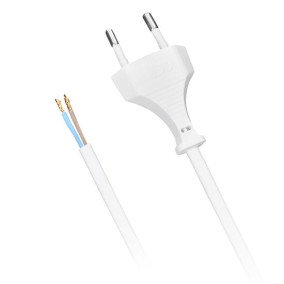 FLEXO šnúra PVC 2x0,75 mm2 / 5m CYLY biela (PF11)