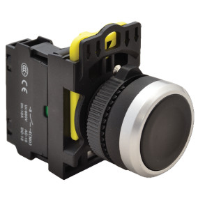 NYG3-BK Tlačidlo NO, 5A, 230V, IP65, d=22 čierne