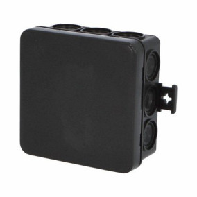 Krabica F12 (85x85x40) IP 55 čierna