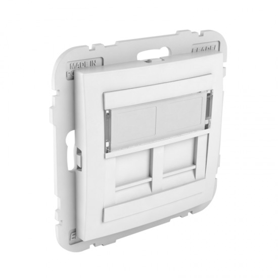 LOGUS kryt RJ45 x2 (90442 S BR) biela