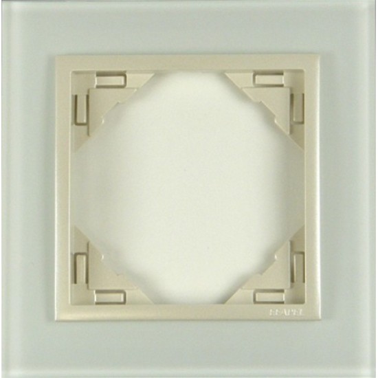 LOGUS rám 1x (90910 T CP) sklo/perleť