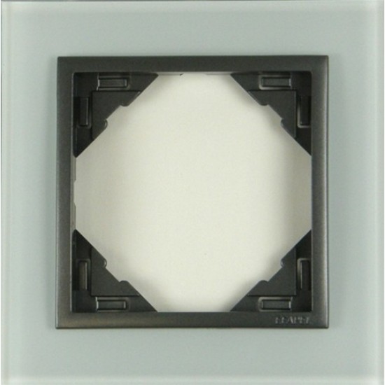 LOGUS rám 1x (90910 T CS) sklo/šedá