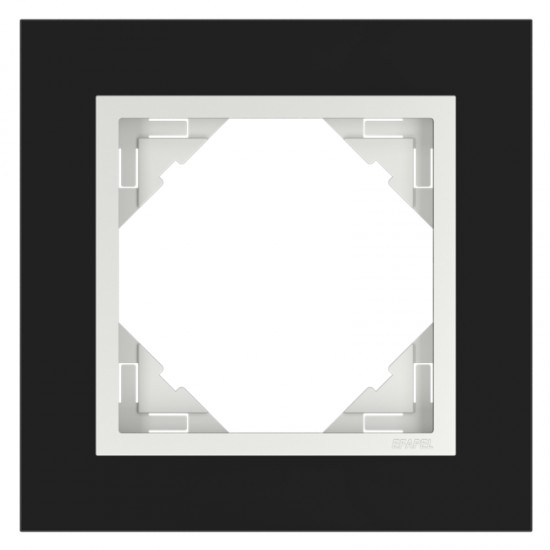 LOGUS rám 1x (90910 T EG) sklo-čierna/ladová