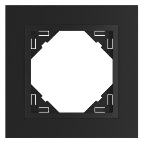 LOGUS rám 1x (90910 T RR) ANIMATO čierna-čierna