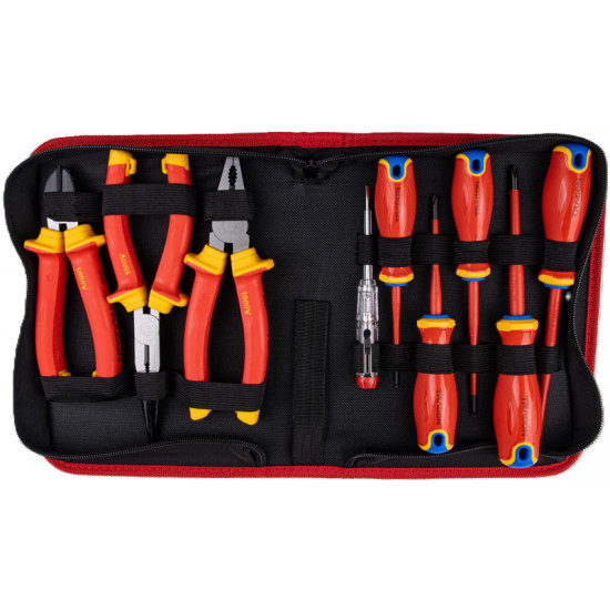 Sada náradia 9-dielna s izoláciou 1000V (CSET9) Tracon