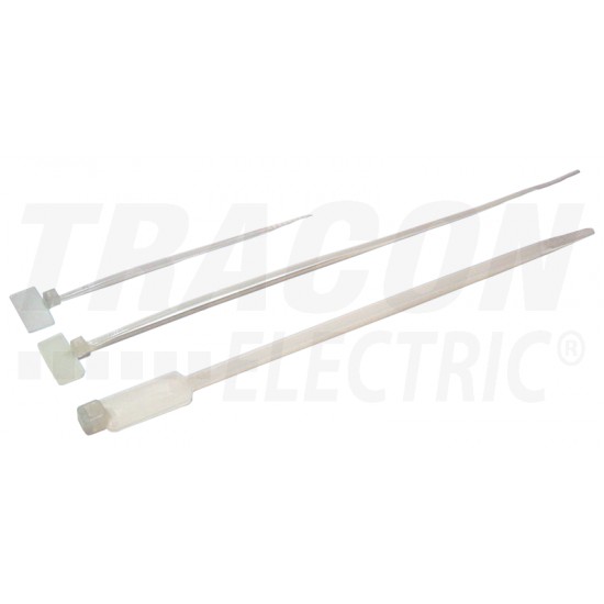 Páska sťahovacia biela 190J so štítkom (190x3,6)