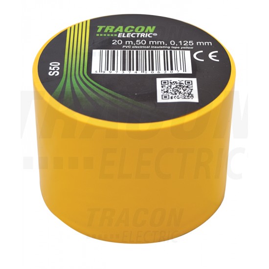 Izolačná páska 50mm/20m PVC žltá (S 50)