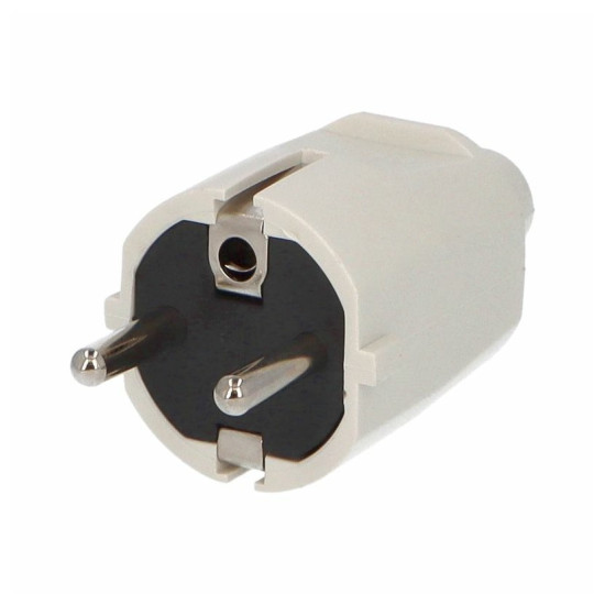 Vidlica 1105-B IP20/230V/16A - PVC, biela