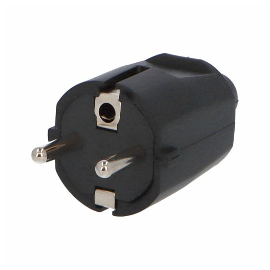 Vidlica 1105-N IP20/230V/16A - PVC, čierna