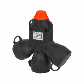 Adaptér trojnásobný 187F IP54/250V/16A - domový, 3P svorka, robustný - SOLID PRO