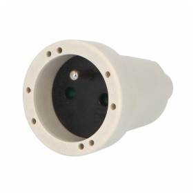 Spojovacia zásuvka 2107-B IP20/230V/16A - PVC, biela