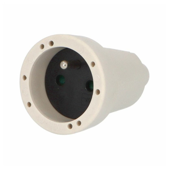 Spojovacia zásuvka 2107-B IP20/230V/16A - PVC, biela