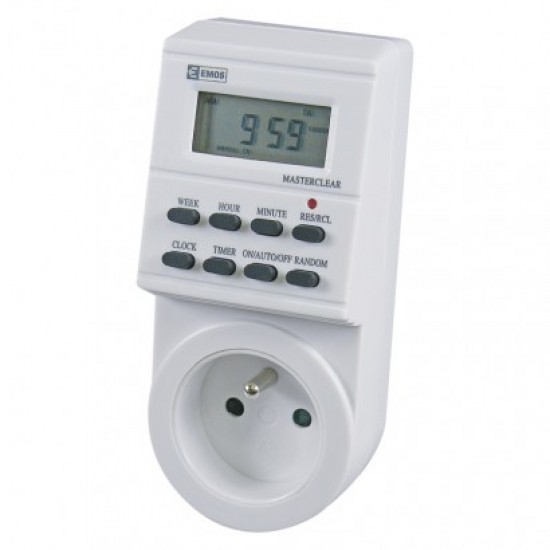 Časové spínacie hodiny do zásuvky (P5501) 7-d digitálne