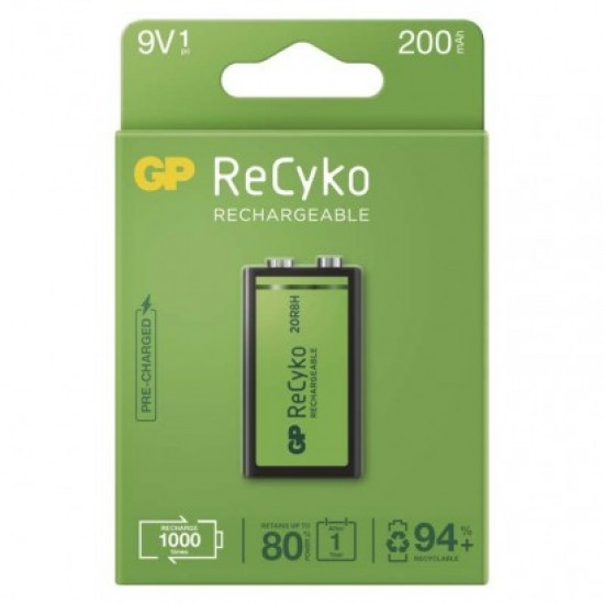 Batéria nabíjacia REcyko 9V 6F22 / 200mAh (B2152)
