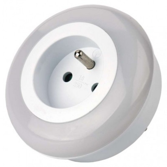 Svietidlo nočné (P3307) LED s fotosenzorom a zásuvkou