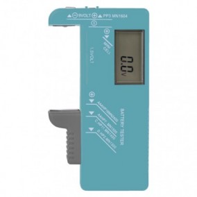 Tester batérií (N0322) AA, AAA, C, D, 9V, gombík.