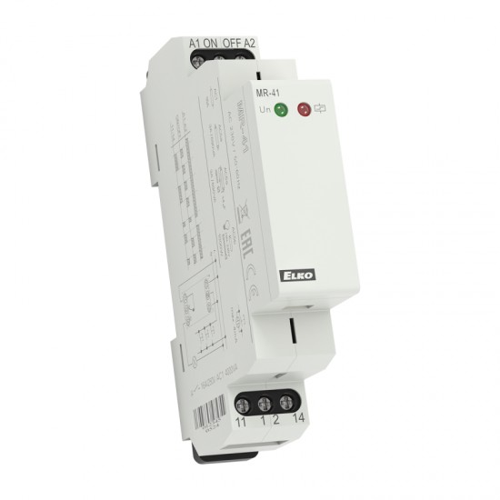 Relé pamäťové (impulzné) MR-41 UNI (12-230V) ELKO