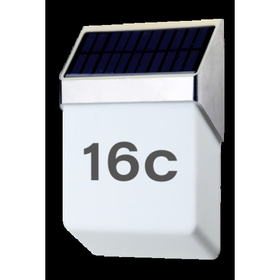 ORO Solárne LED svietidlo 0,5W pre číslo domu ALBA