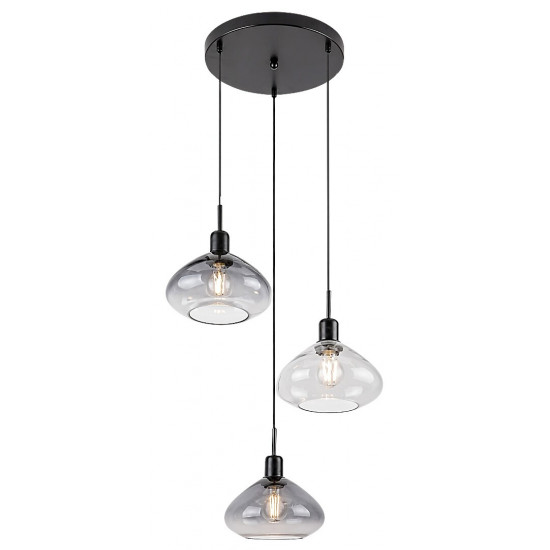 Rabalux 72023 DVORA závesné svietidlo E27 3x40W čierne