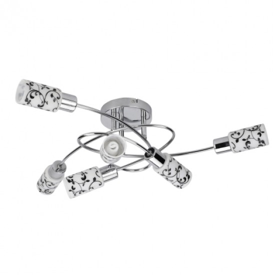 -RA-6179 Blossom, stropné svietidlo, chróm, 6xE27, 40W