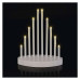 Vianočný svietnik EMOS DCAW01 10LED, plast, biely, 3xAA