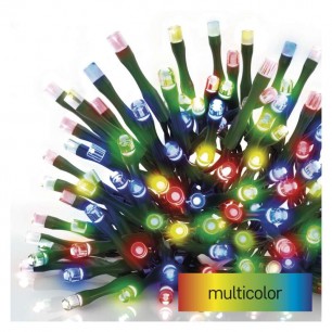 Vian. EMOS D4AM01 reťaz CLASSIC 40LED 4m IP44 multicol + časovač