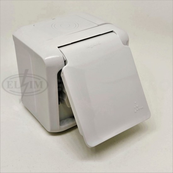 FORIX IP44 zásuvka 1x (782 395) šedá