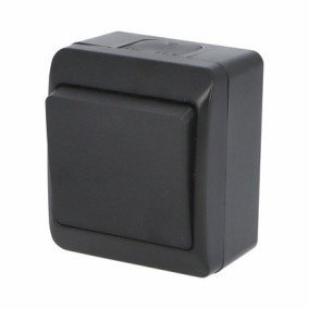 Spínač IP44 č.6 (5331-09) čierna GALATEA