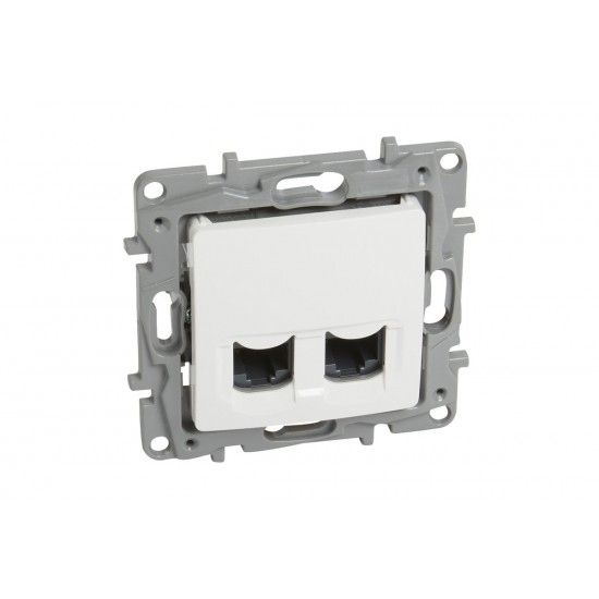 NILOÉ zásuvka 2xRJ45 (764578) biel Cat.6