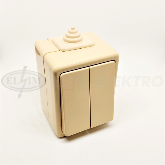 Spínač IP44 č.5 (3553-05929 D) ABB béž. PRAKTIK