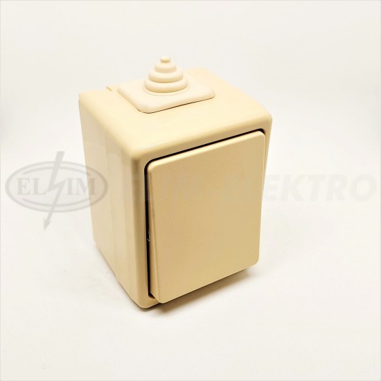 Spínač IP44 č.6 (3553-06929 D) ABB béž. PRAKTIK