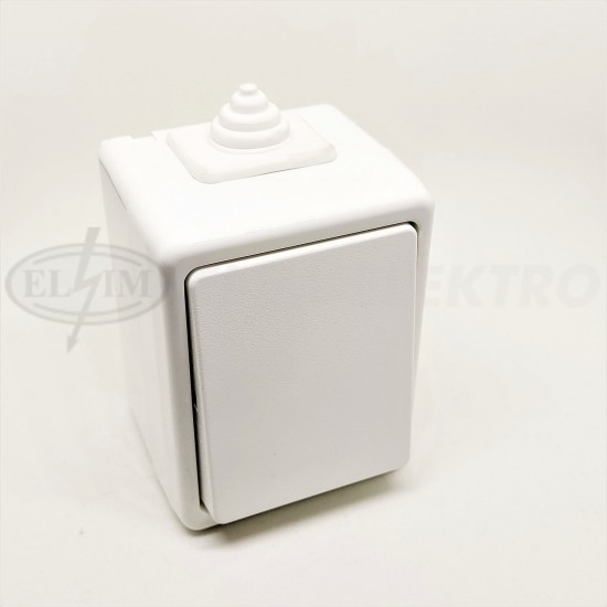 Spínač IP44 č.6 (3553-06929 B) ABB biely PRAKTIK