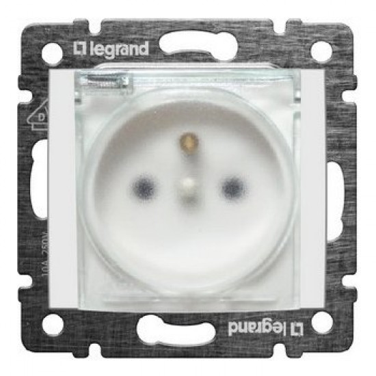 VALENA 1-zásuvka (774221) biely IP44