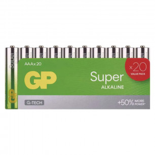 Batéria GP SUPER alkalické AAA   LR03 (B0110L)  20ks