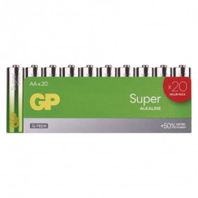 Batéria GP SUPER alkalické AA   LR06 (B0120L)  20ks