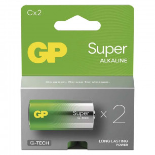 Batéria GP SUPER alkalické C   (LR14) (B01312)  2ks