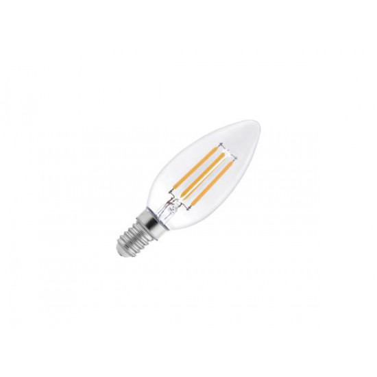 Žiarovka LED filament E14 4W/4000 CLEAR (ZLF 722) sviečka
