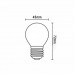 Žiarovka LED filament E27 6W/4000 CLEAR (ZLF 828) miniglobe